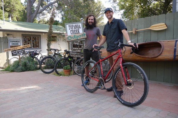 Lee picked up his new Salsa Fargo today. Lee has had road bikes and mountain bikes and tried a bunch of adventures bikes and was stoked for the Salsa Fargo. Look for him immediately on the hills and trails above Ventura and Ojai. 