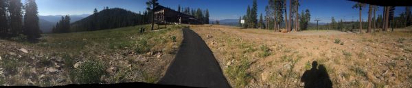 We had dinner at the top of the mountain. Took two gondolas at Northstar