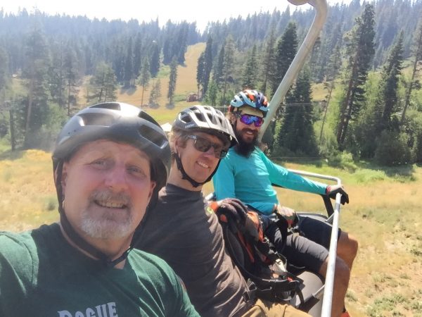 Brock from Orange Peel Bikes in Steamboat Springs joined us on the lift for an amazing downhill singletrack at Northstar 