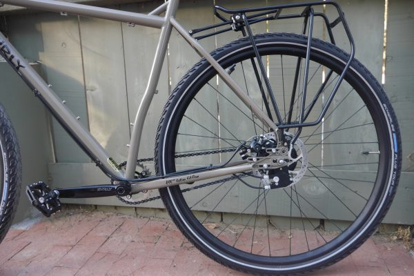 A Tubus rack on the Surly Ogre.