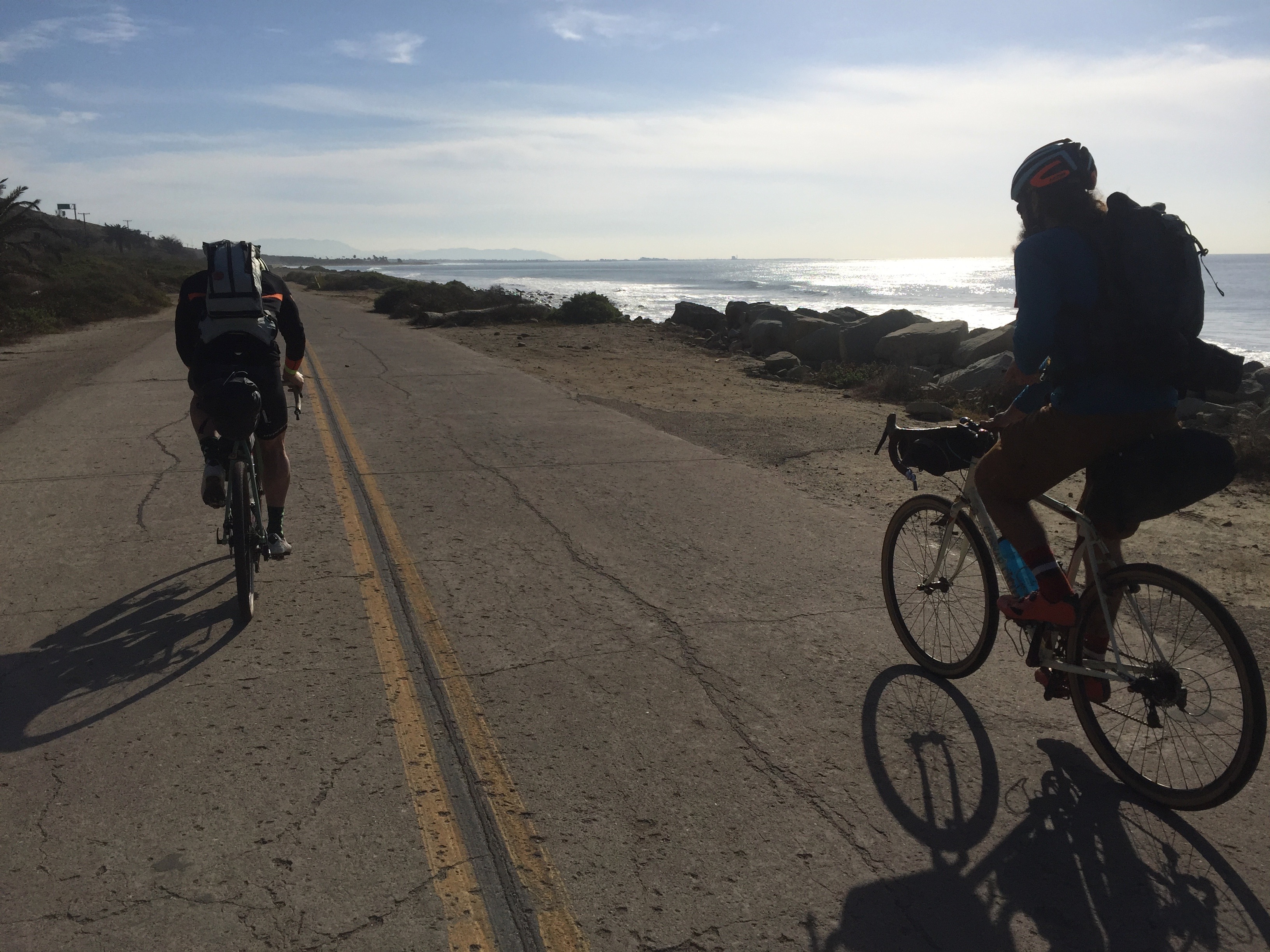 The weather was very nice for our adventure in early December for a ride down the coast.  Mostly in the 60s.    A little chilly, but OK. 