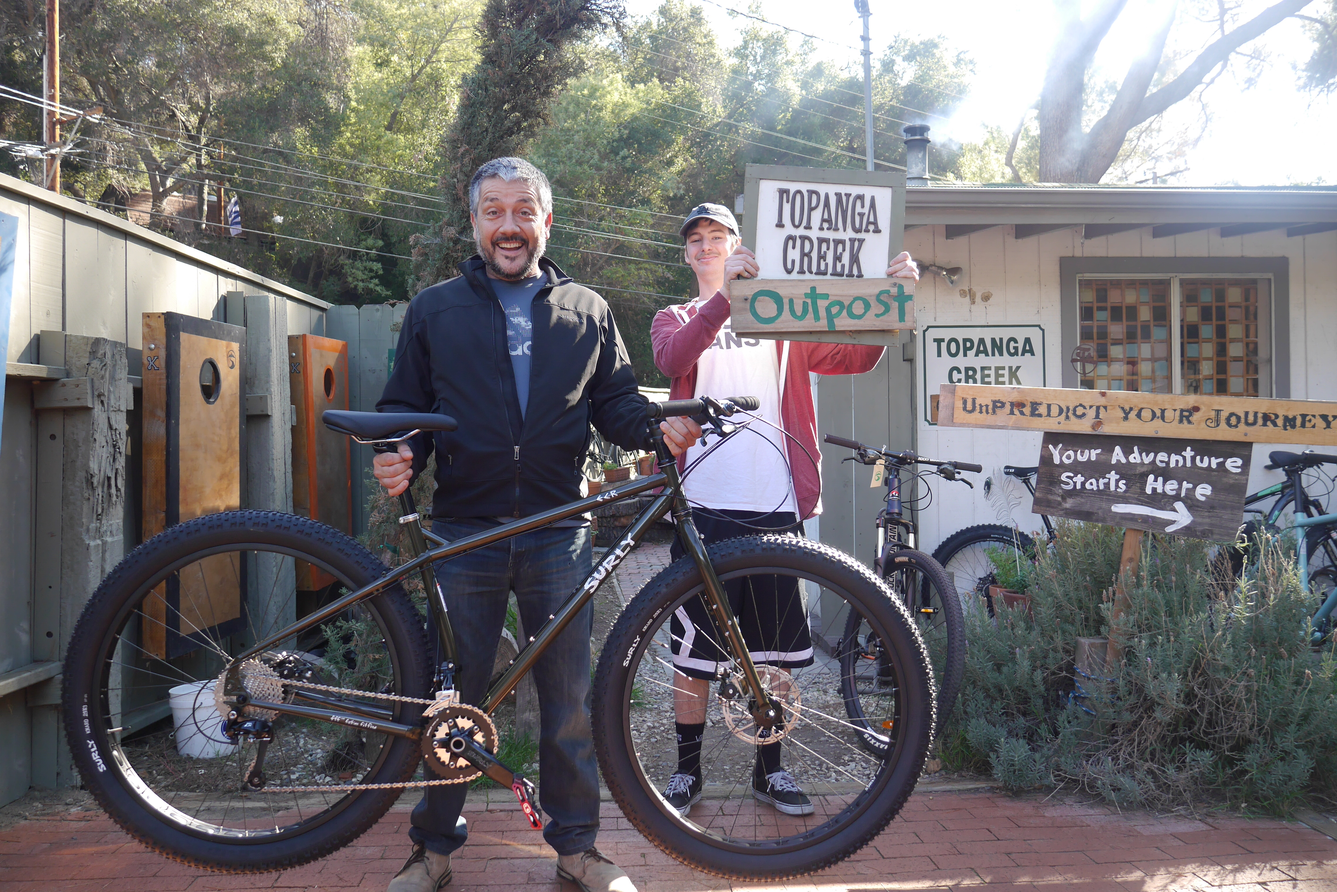 Paolo wanted a fun bike for every terrain and everything.   The Surly ECR is just the right bike.   