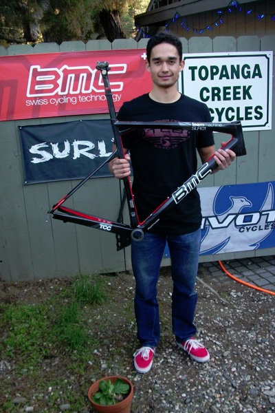 Jon can't wait to build up his BMC Team Machine for the next race