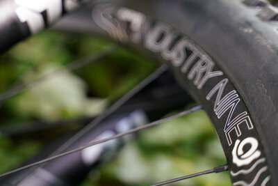 Handbuilt in Asheville NC, these Industry 9 wheels look amazing on Sal's TCO titanium bike