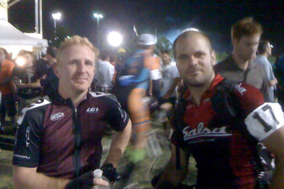 Hanging out with Salsa racer at Cyclocross Race in Las Vegas in September 2009