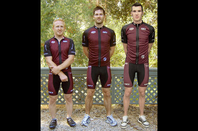 Topanga Creek Bicycles Racing Team member Scott, Luke and Ryan