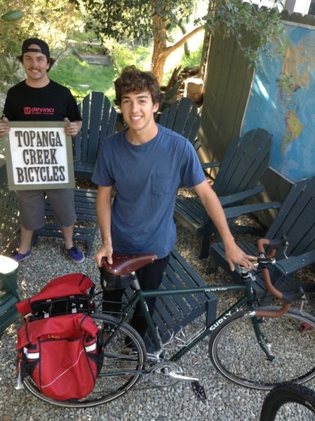 Will is ready for touring on his new Surly LHT with Arkel panniers
