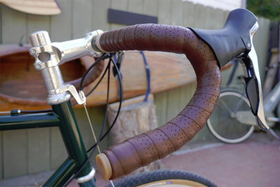 Chris' custom Surly Cross Check with Brooks leather bar tape