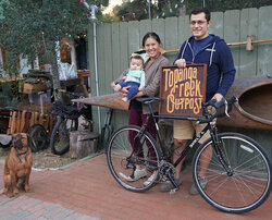 David gets to ride around town on his new Surly Cross Check