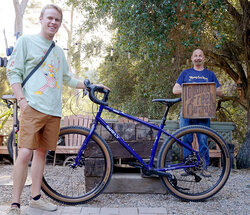 Christian really digs the new Surly Grappler in Subterranean Homesick Blue