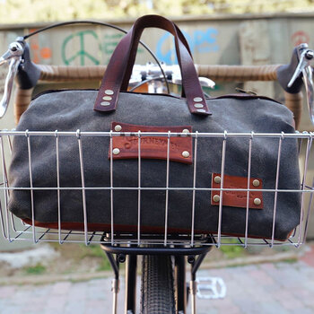 Rogue Journeymen Canvas bag completes the look of Connor's custom Midnight Special
