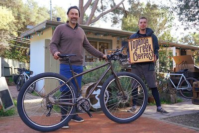Raymond picks up his Surly Rover Brown Ogre