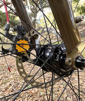 SON dynamo hub and Paul Component brake on the custom Surly Ogre