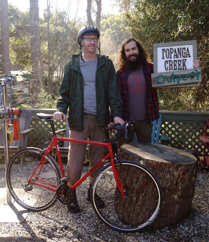 Wesley is an avid cyclist and adventurer. Here he is with the new Surly Pacer.