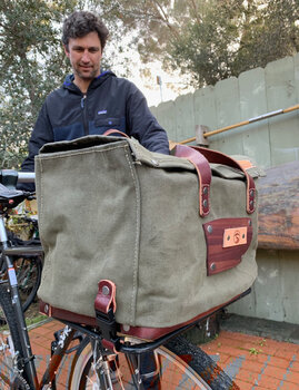 We custom-made a canvas bag for Nic's Pack Rat