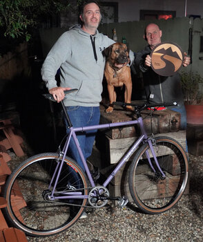 Michael's custom Surly Steamroller is a looker - White industries Eno hubs, Velocity Dyad rims and more