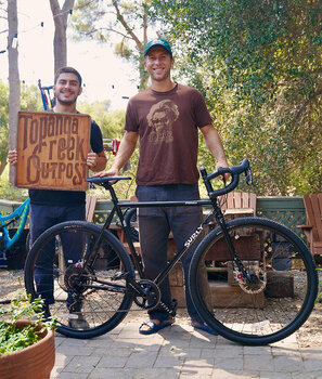 This Straggler is ready for bikepacking, gravel, and commute around town. Mitchell is stoked to take one home.