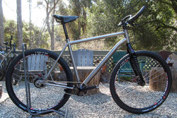 Brian's custom TCB with Rohloff hub, Dimension Trekking bar and Brooks Saddle