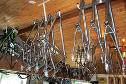 Lots of TCB Titanium 650b frames hanging around.