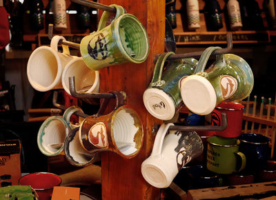 Locally made artisan coffee mugs