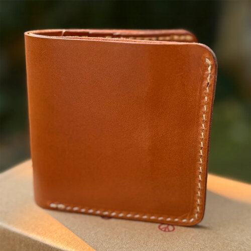 Topanga Creek Outpost premium leather wallet in saddle tan