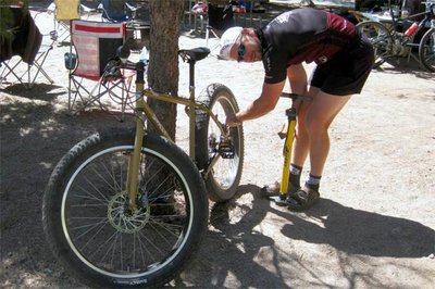 Vassily getting ready with his Surly Pugsley for the 24 Hours of Adrenalin Race in Hurkey Creek