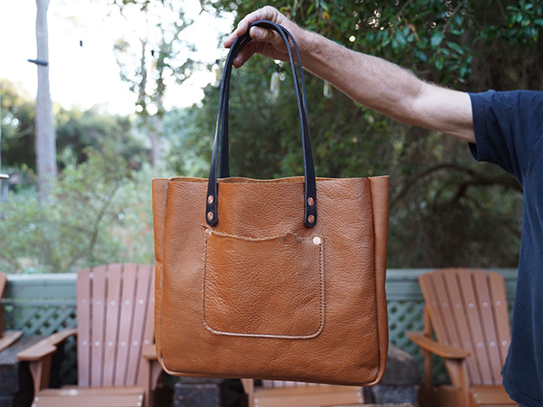 TCO leather tote bags