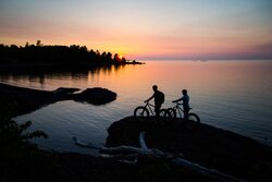 Ryan Krueger riding the Advocate Watchman in Copper Harbor