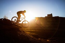 Ryan Krueger riding the Advocate Heyduke in Moab