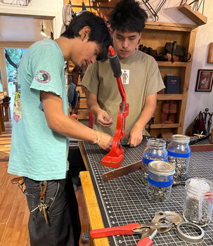 The Belt Brigade brings the belt making experience to your event