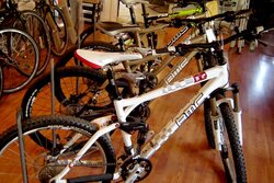 A fleet of BMC bikes on the shop floor