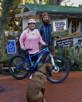 Monica is ready to hit the trails with her BMC Sportelite