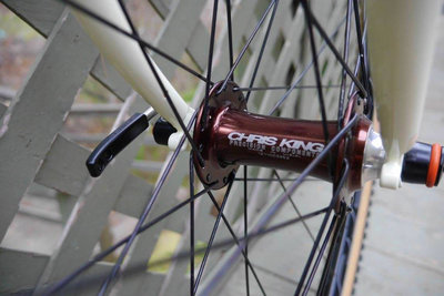 Chris King hubs on Jay's custom Gunnar Crosshairs