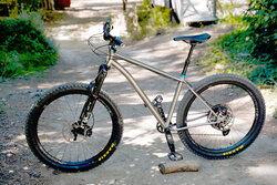 Topanga Creek Outpost titanium frame was custom made by Lynskey