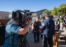 We gave out free belts at the LACoFD First Responders and Volunteers Recognition Day hosted by The Malibu Project. Chris was interviewed by CBS LA News