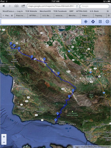 Paso Robles to Santa Barbara Bikepacking Trip