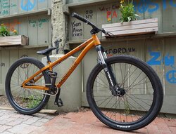 A super cool Radio Bike Griffin dirt jumper for Patrick
