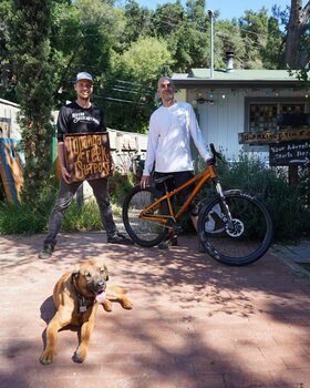 A super cool Radio Bike Griffin dirt jumper for Patrick