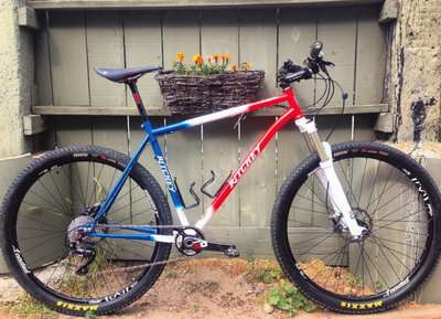 This Ritchey P-29er is a super fun steel hardtail for Paul
