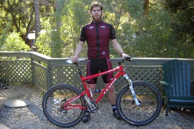 Topanga Creek Bicycles Racing Team member Rob with his Jamis