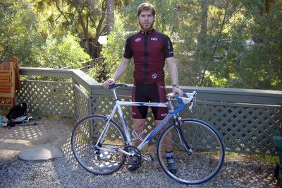 Topanga Creek Bicycles Racing Team member Rob with his Ridley