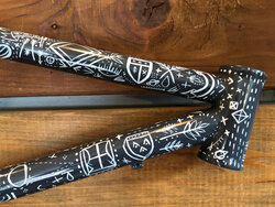 The details are amazing on this custom Rogue Journeymen frame by Larkin Cycles