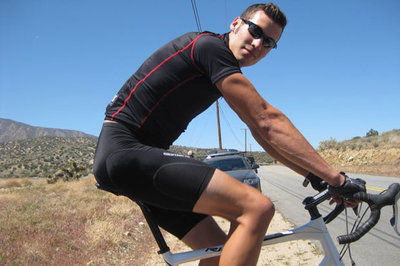 Ryan Steers in Devil's Puncbowl Road Race in April 2009