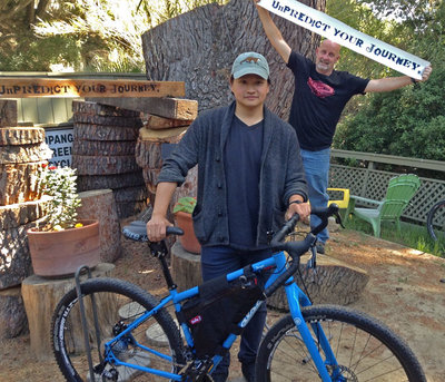 Kelly is ready for bikepacking on the new Salsa Fargo