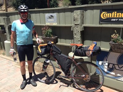 Fully loaded with Relevate seat bag, Salsa frame bag, Brooks Swallow saddle and more, Jay is off for some great adventures