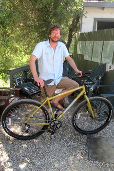 Sean is headed to Turkey with his new Salsa Fargo installed with a custom handlebar