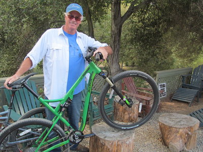 Dean's new Salsa Spearfish is great for local mountain bike trails