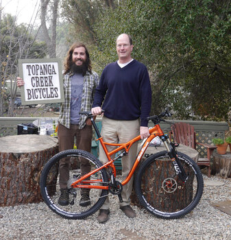 Robert wanted a great bike to ride the trails. The Salsa Spearfish is perfect.