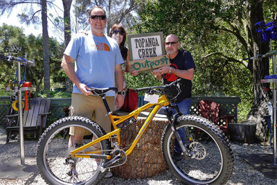 Chuck is a sheriff from Catalina Island and came to pick up this awesome ride - the Salsa Bucksaw