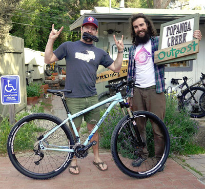 Nic was looking for his 1st ever mountain bike. The Salsa El Mariachi was the perfect choice for him.